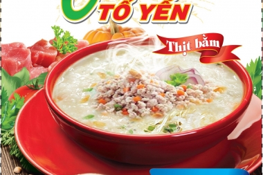 CHÁO TỔ YẾN THỊT BẰM THƠM NGON DINH DƯỠNG DÀNH CHO TRẺ EM.