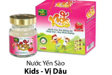 NƯỚC YẾN SÀO KIDS - VỊ TỰ NHIÊN HỘP 6 HŨ X 70ML