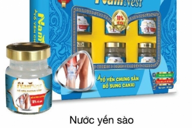 HỘP 6 HŨ NƯỚC YẾN SÀO ĐƯỜNG ĂN KIÊNG - CANXI QUÀ TẶNG ÔNG BÀ, BỐ MẸ