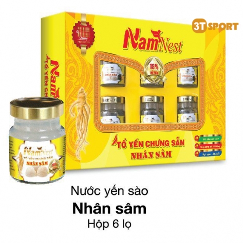 Nước Yến Sào Nhân Sâm Hộp 6 Lọ